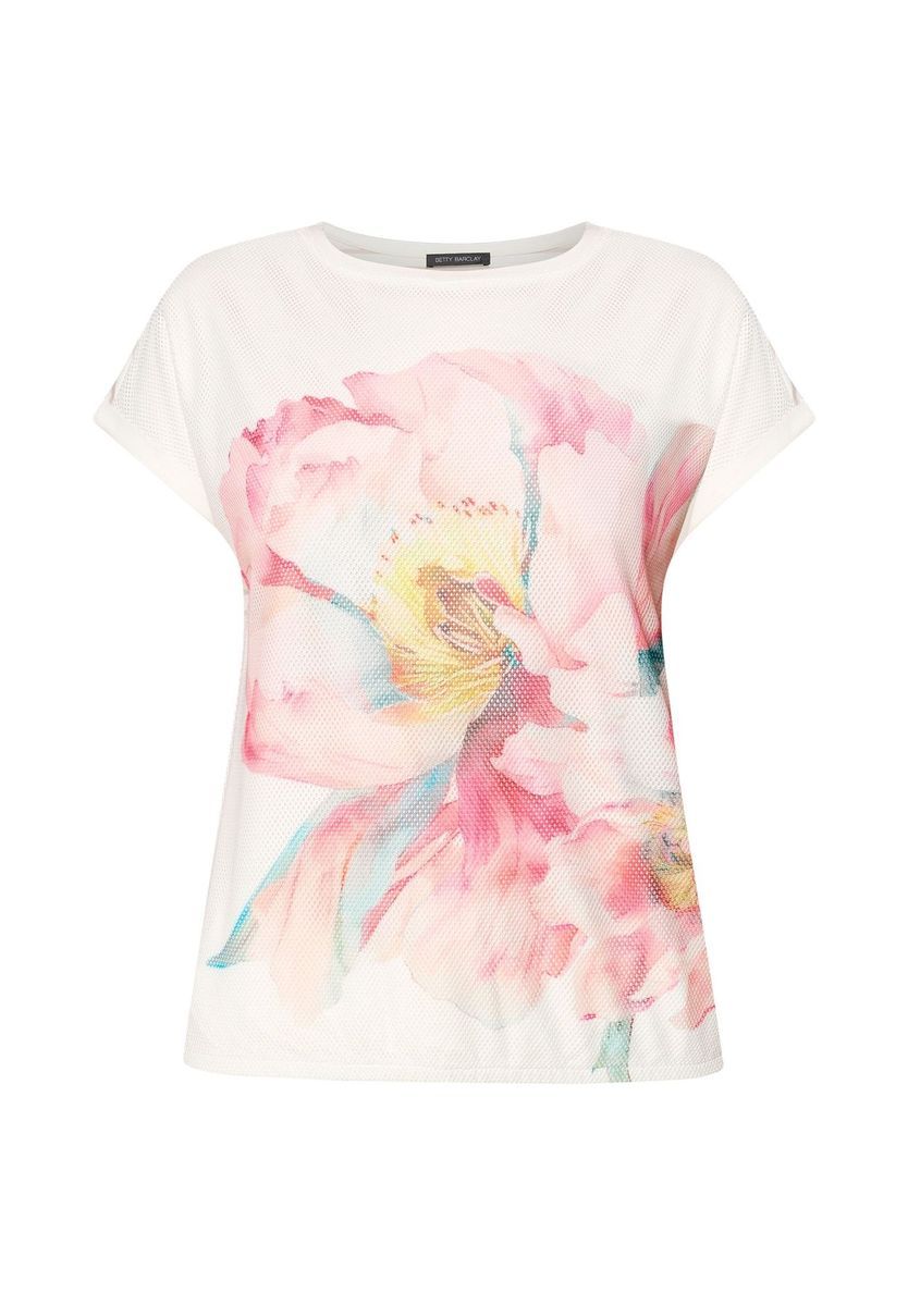 T-Shirt mit Blumendruck und lässiger Passform