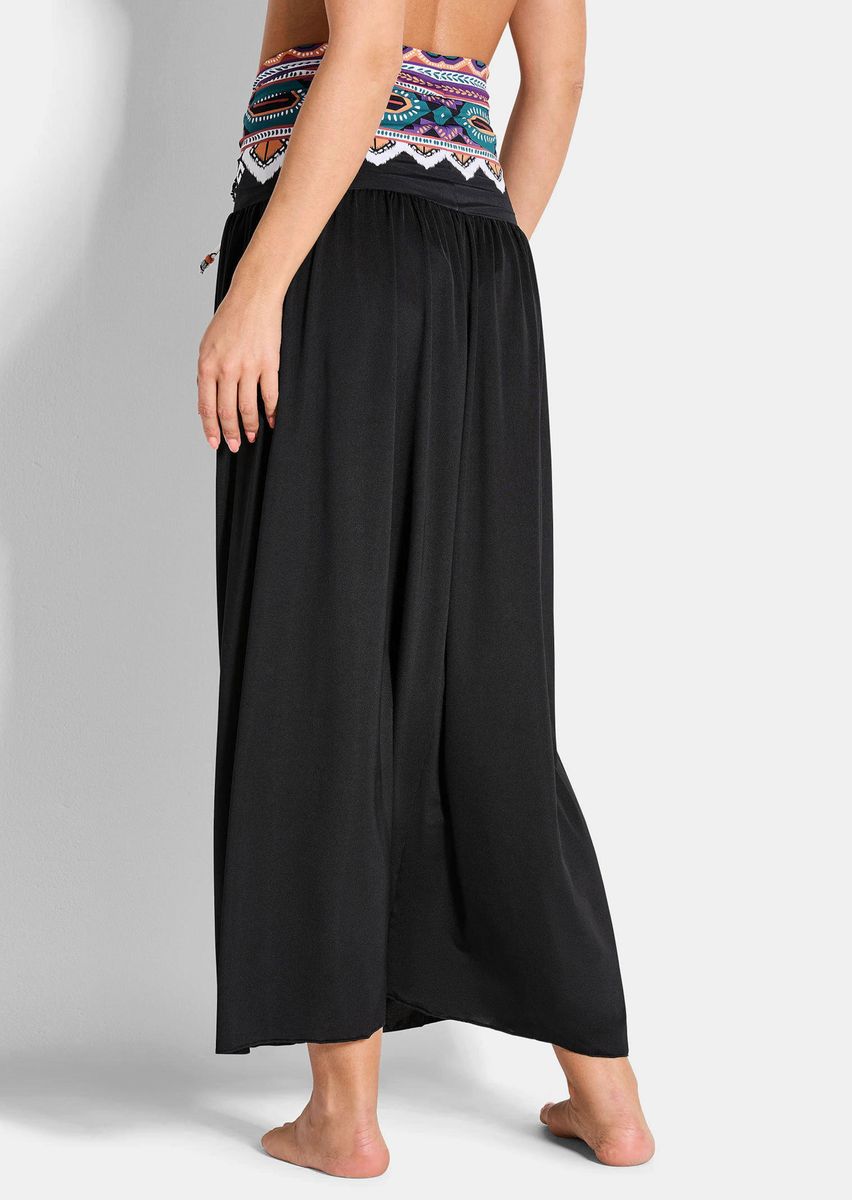 Wandelbarer Maxi-Rock mit Ethno-Print