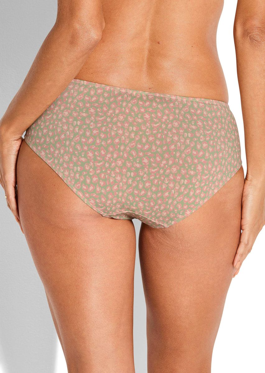 Panty mit Leopardenmuster und Satin
