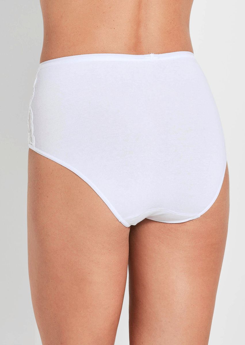 Taillenslip mit Mesh und Spitze