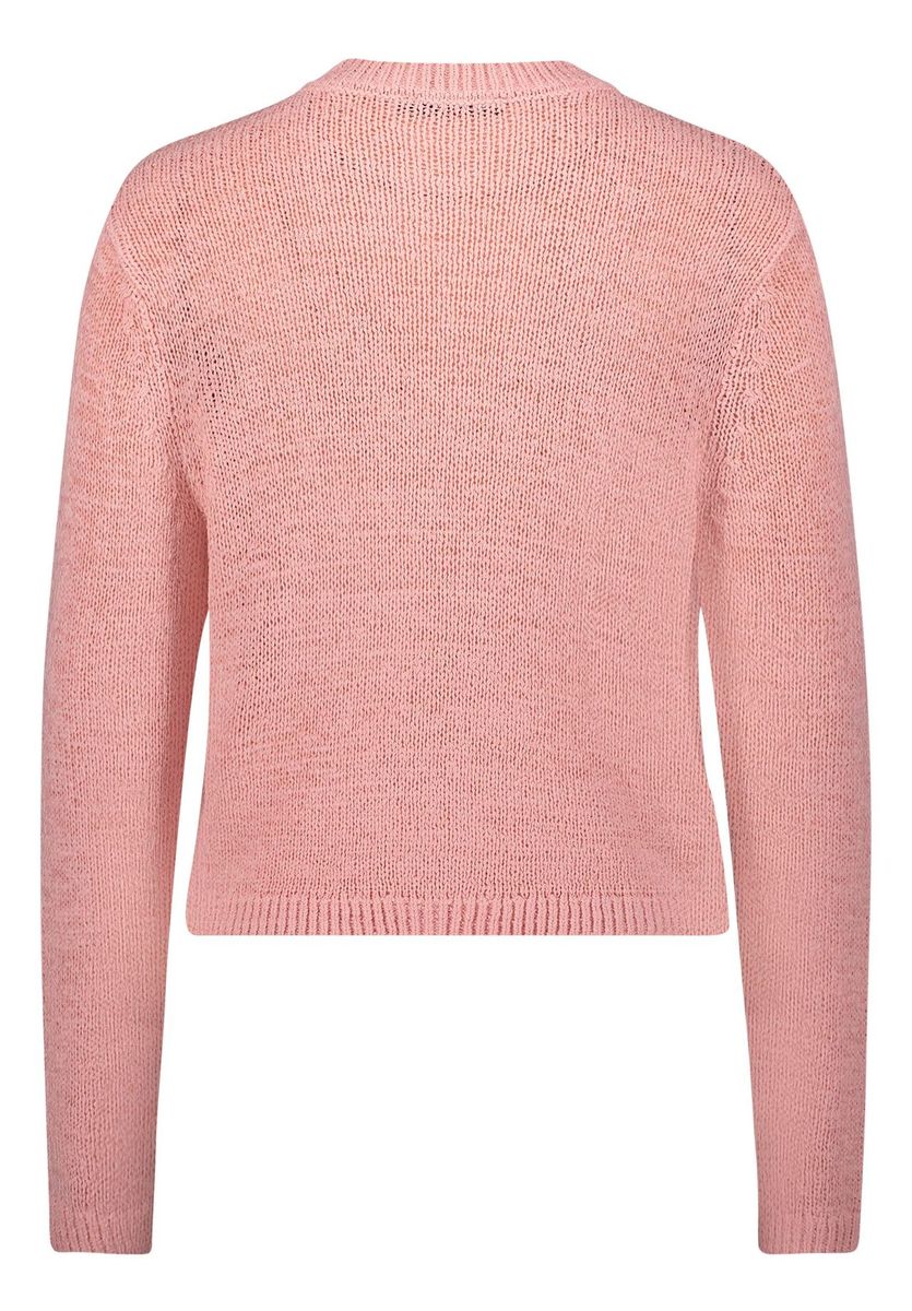 Kurze Strickjacke mit aufgesetzten Taschen