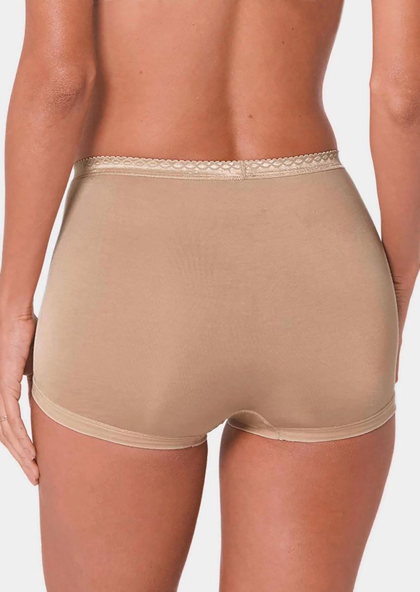 Nahtloser Taillenslip aus Baumwoll-Viskose-Mix