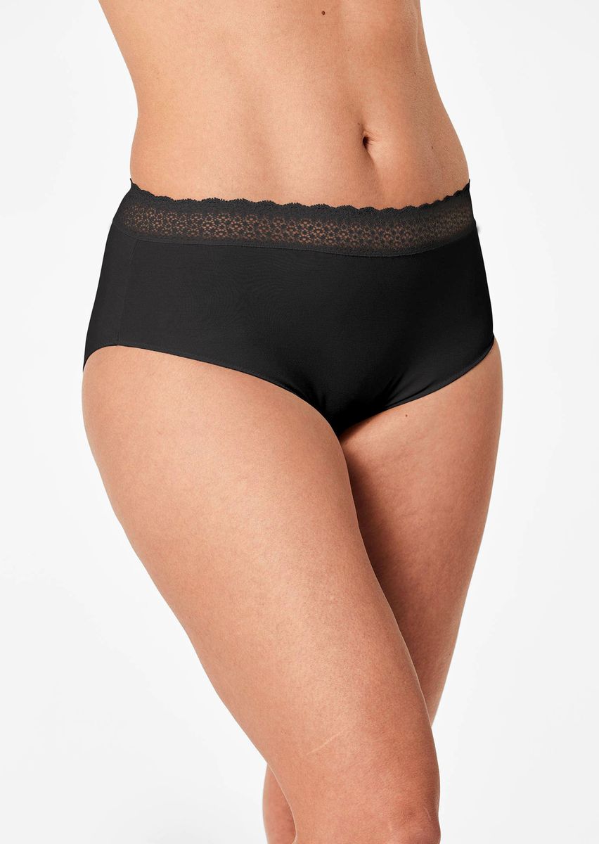 Weicher Taillenslip mit Spitze