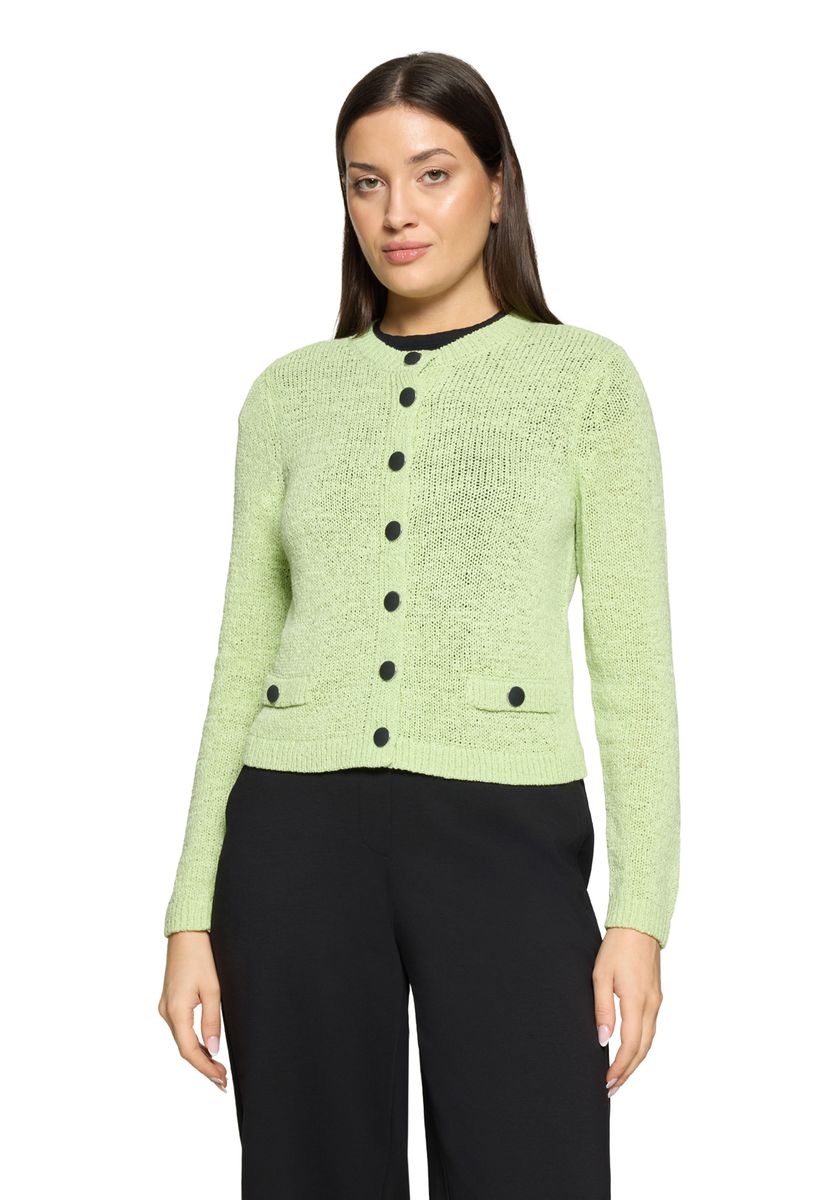 Klassische Strickjacke mit Taschen
