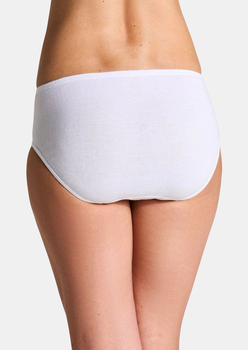 Baumwoll-Hüftslip mit dezentem Glanzabschluss