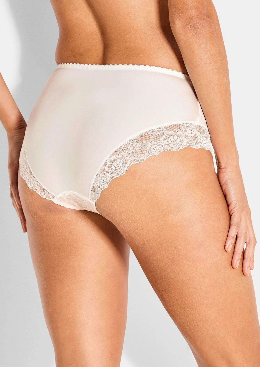 Taillenslip mit floraler Spitze