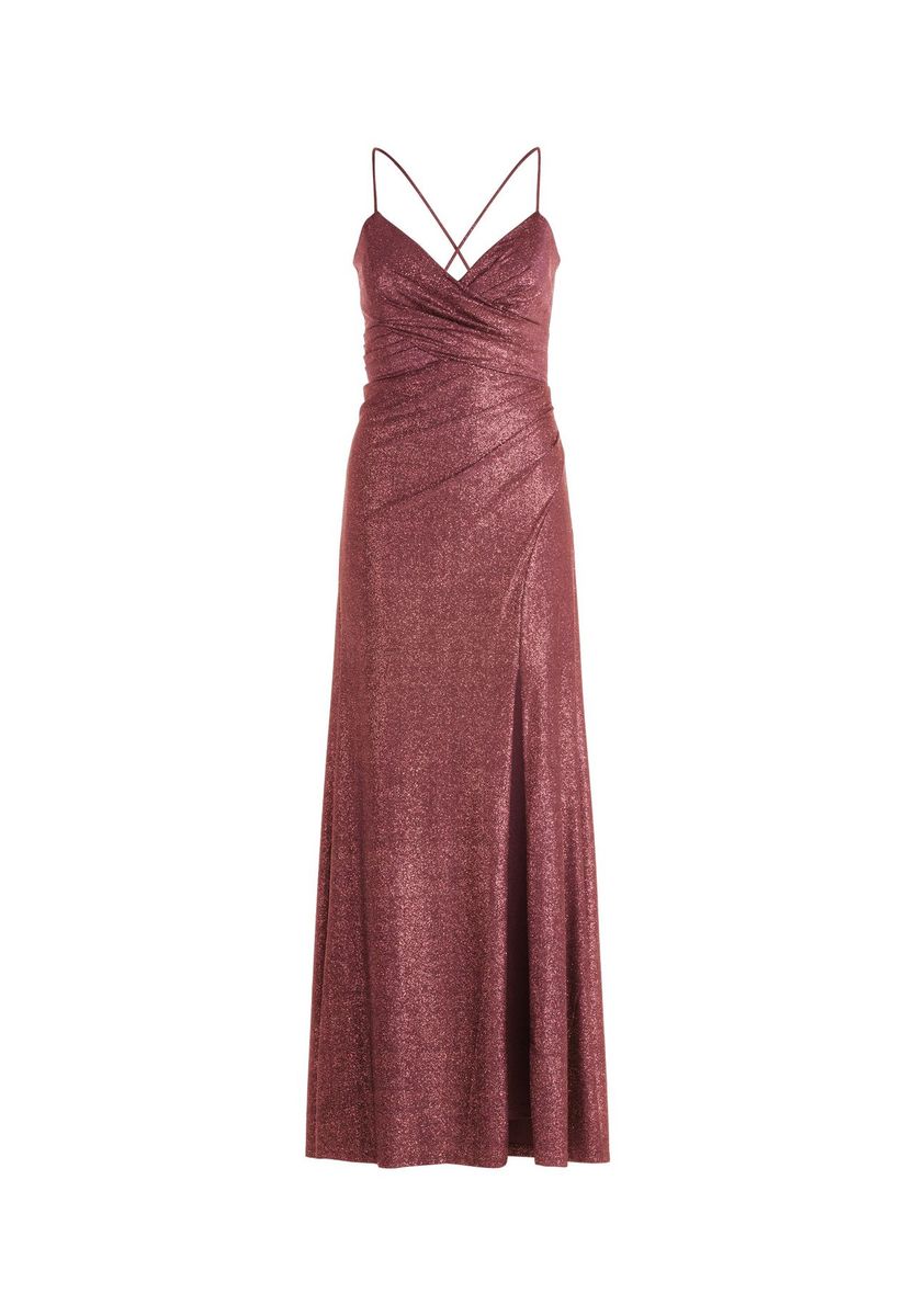 Schimmerndes, trägerloses Abend-Maxikleid