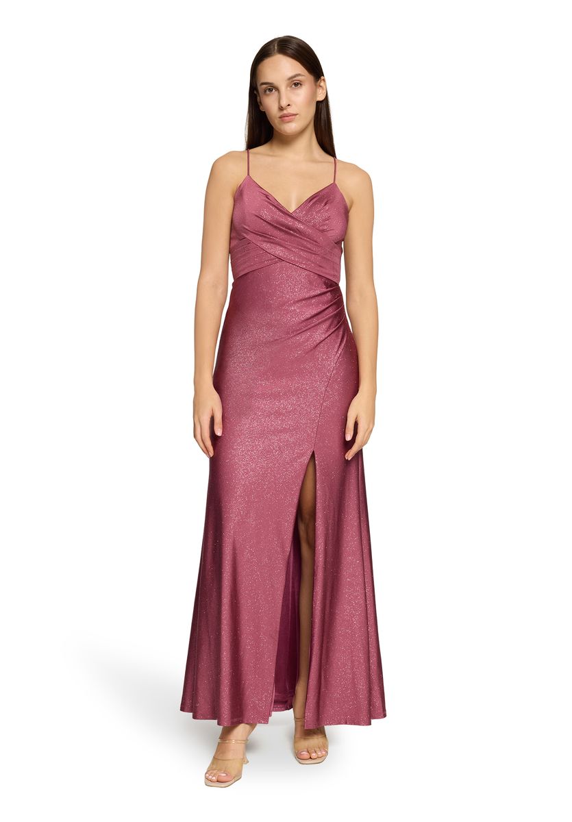 Schimmerndes, trägerloses Abend-Maxikleid