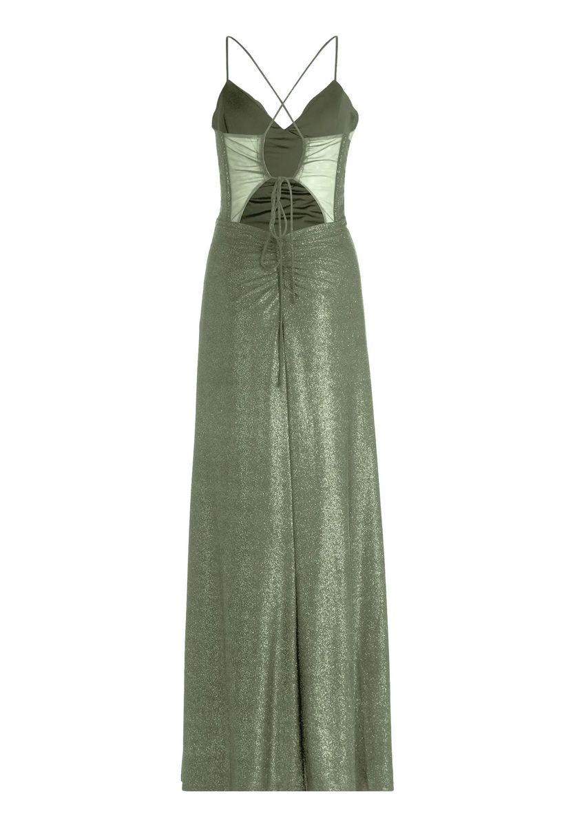 Elegantes schimmerndes Maxi-Abendkleid