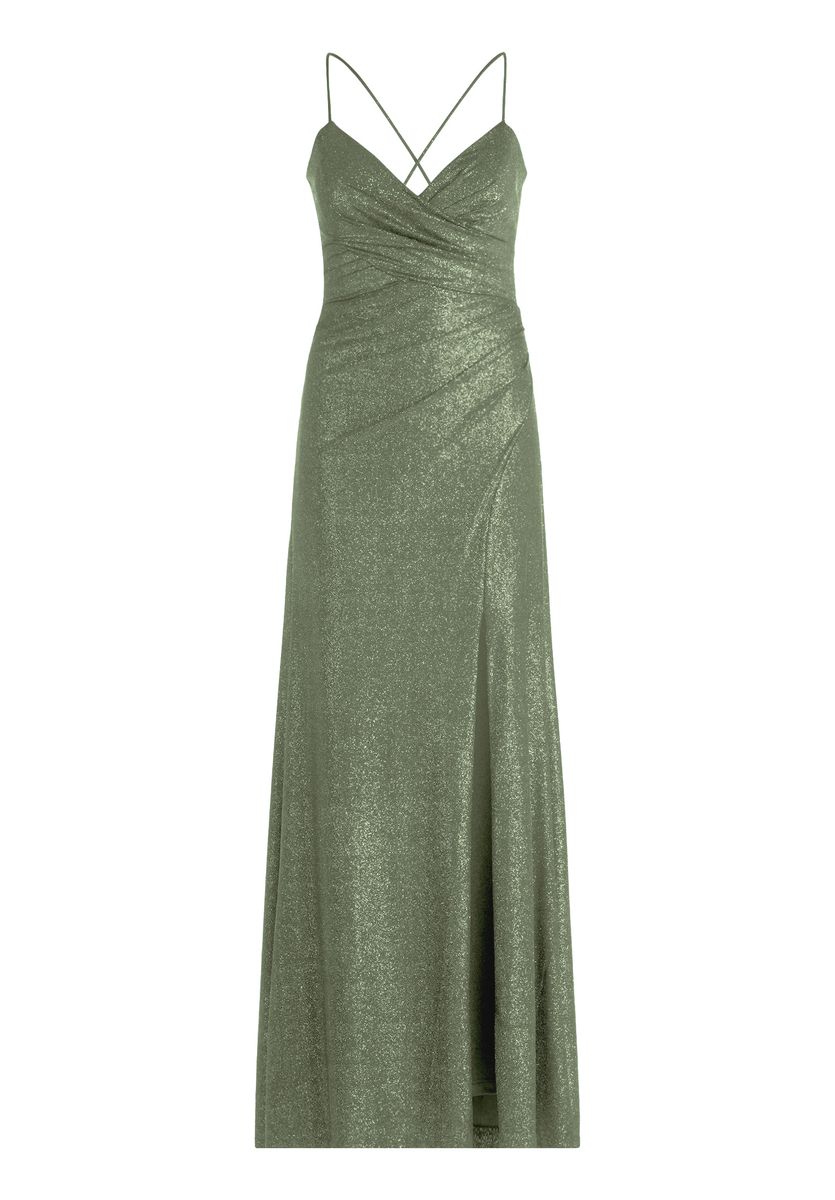 Elegantes schimmerndes Maxi-Abendkleid