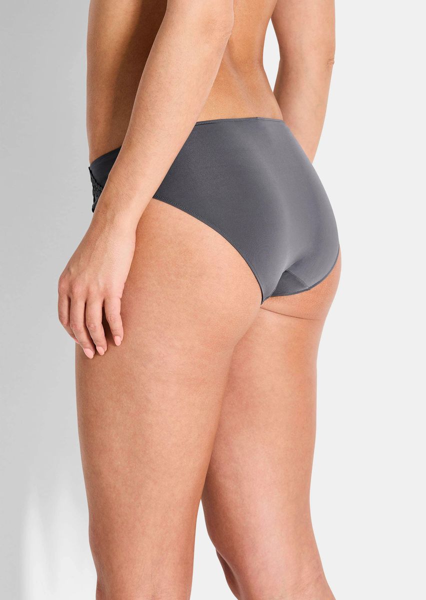 Hüftslip mit Spitze aus Microfaser