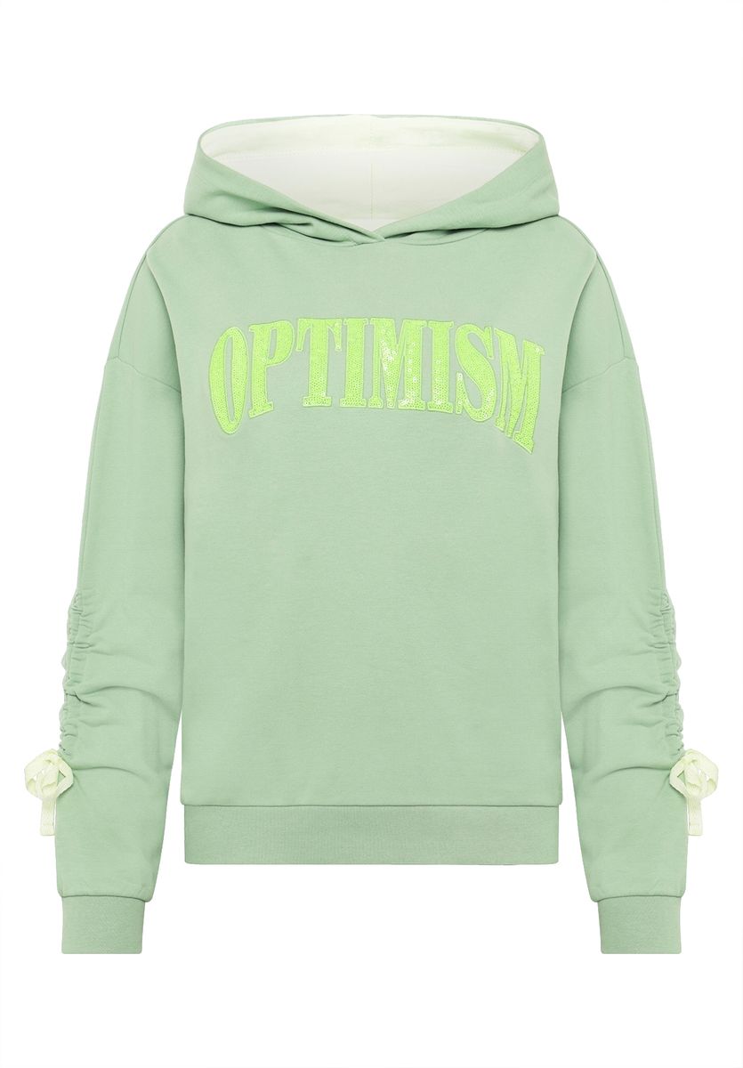 Oversized Hoodie mit Optimismus-Grafikdruck