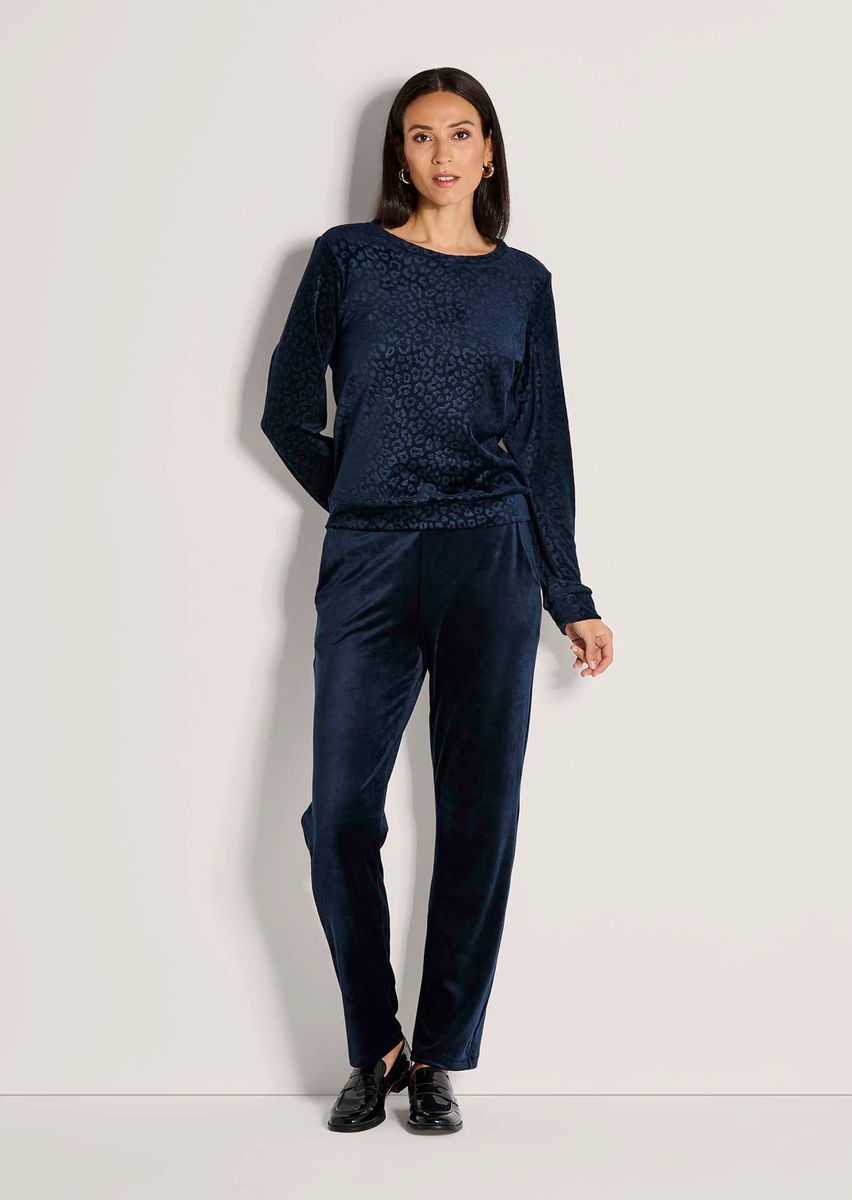 Sweatshirt mit geprägtem Animal-Print