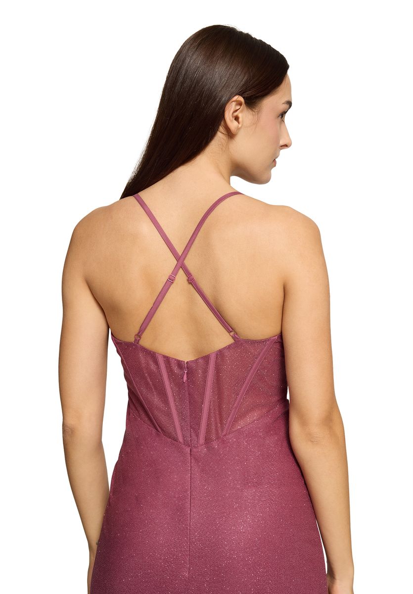 Glitzerndes Maxi-Abendkleid mit Trägern