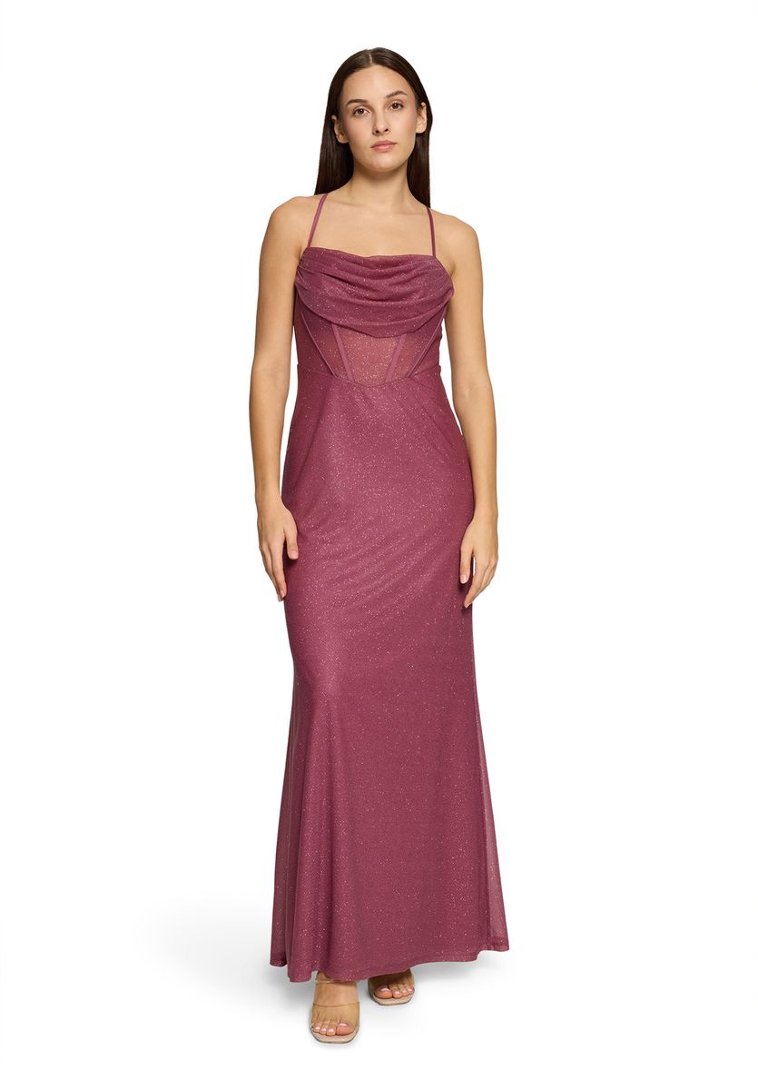 Glitzerndes Maxi-Abendkleid mit Trägern