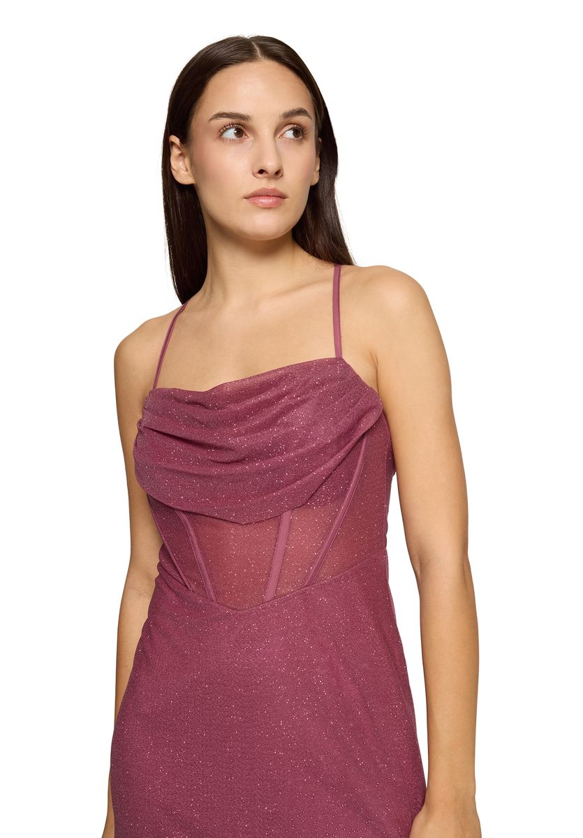 Glitzerndes Maxi-Abendkleid mit Trägern