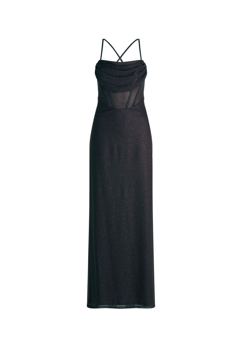 Elegantes Glitzer-Maxi-Abendkleid