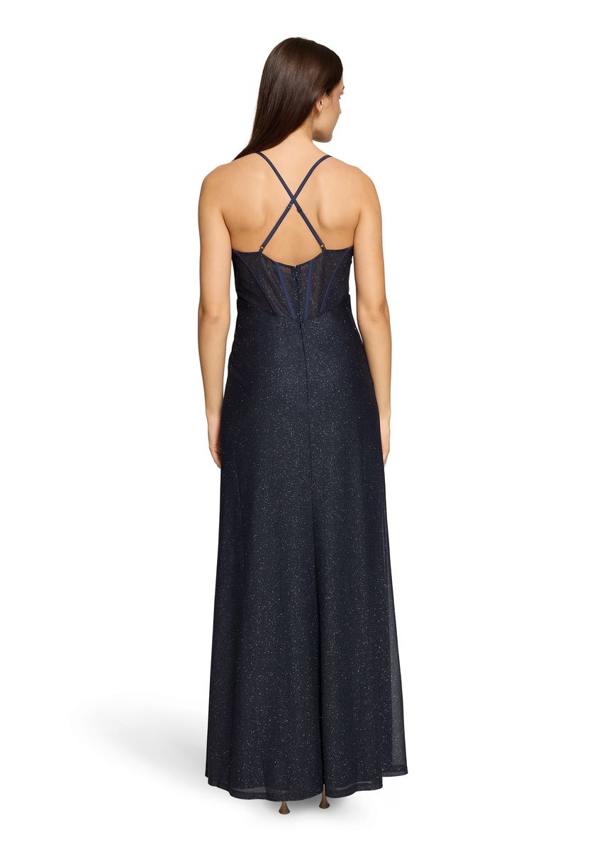 Elegantes Glitzer-Maxi-Abendkleid