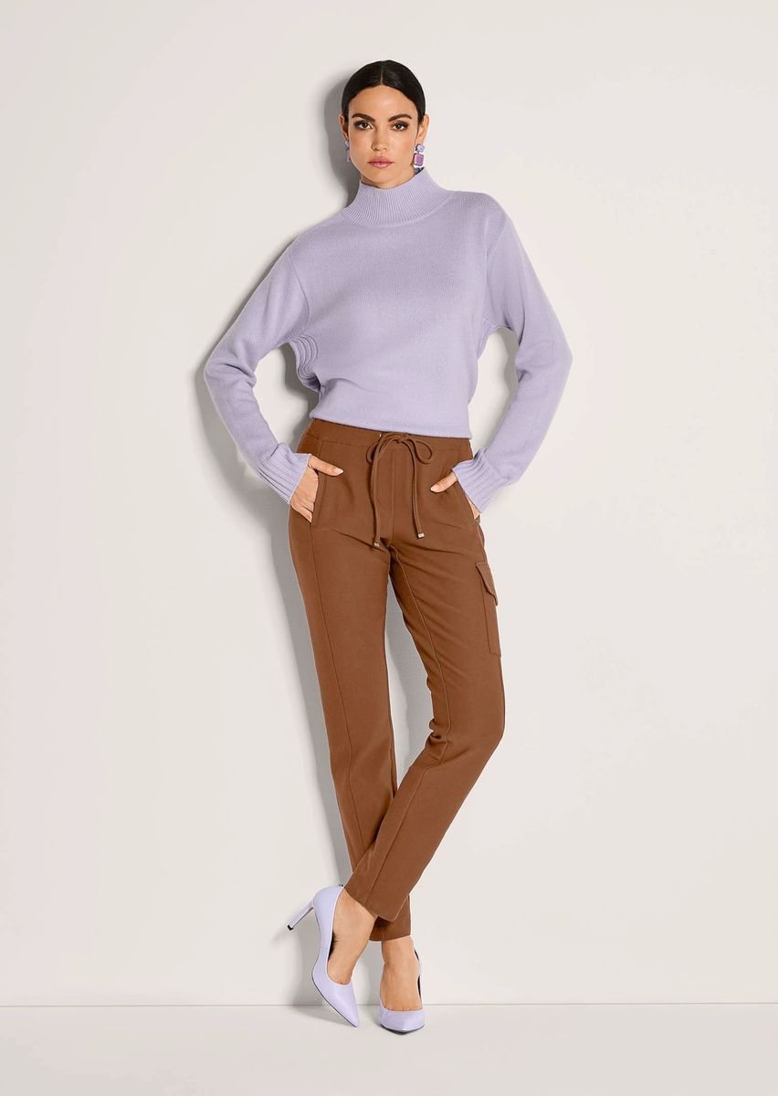 Jersey-Hose mit Piqué-Struktur