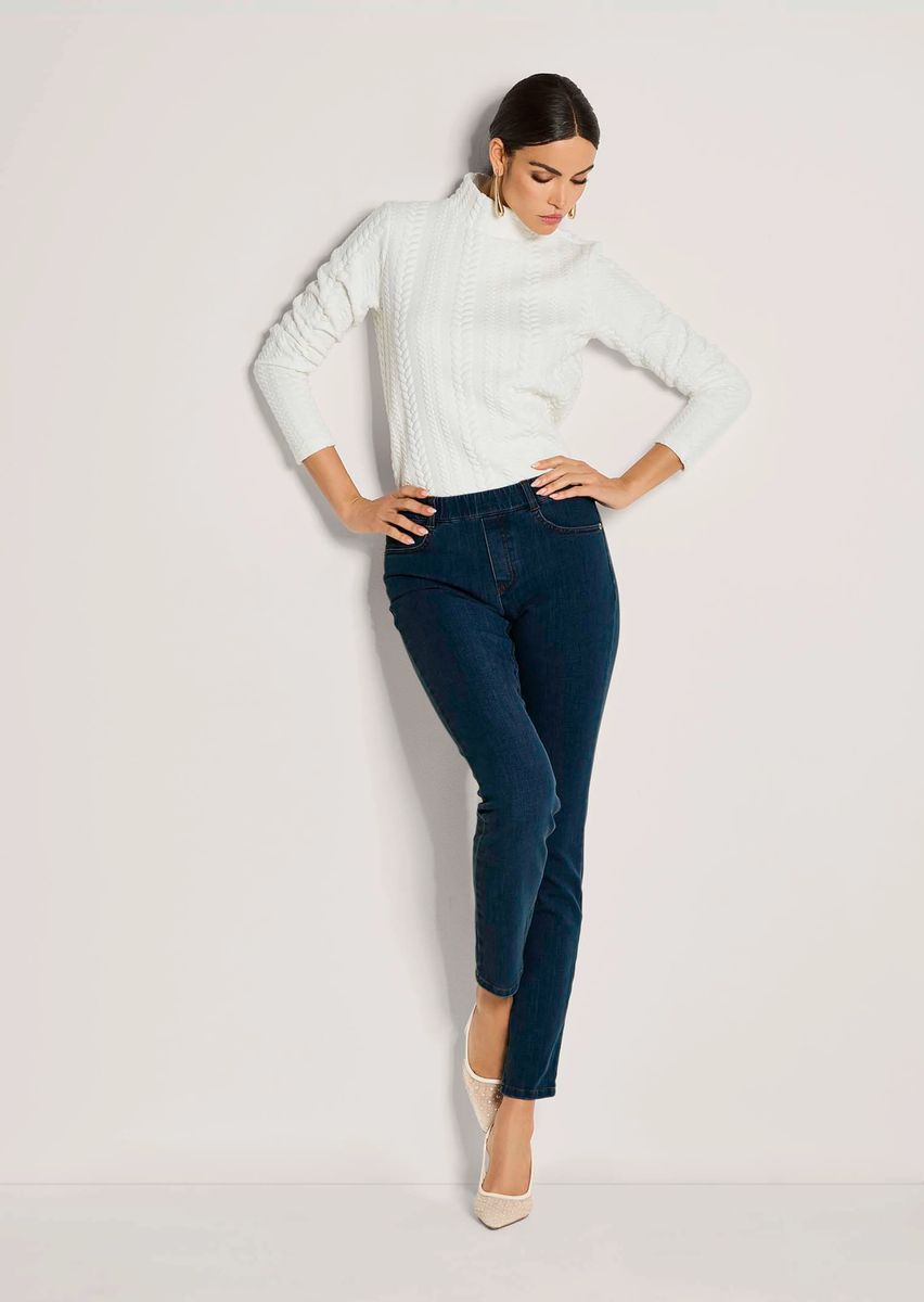Schlanke Stretch-Jeggings zum Schlüpfen