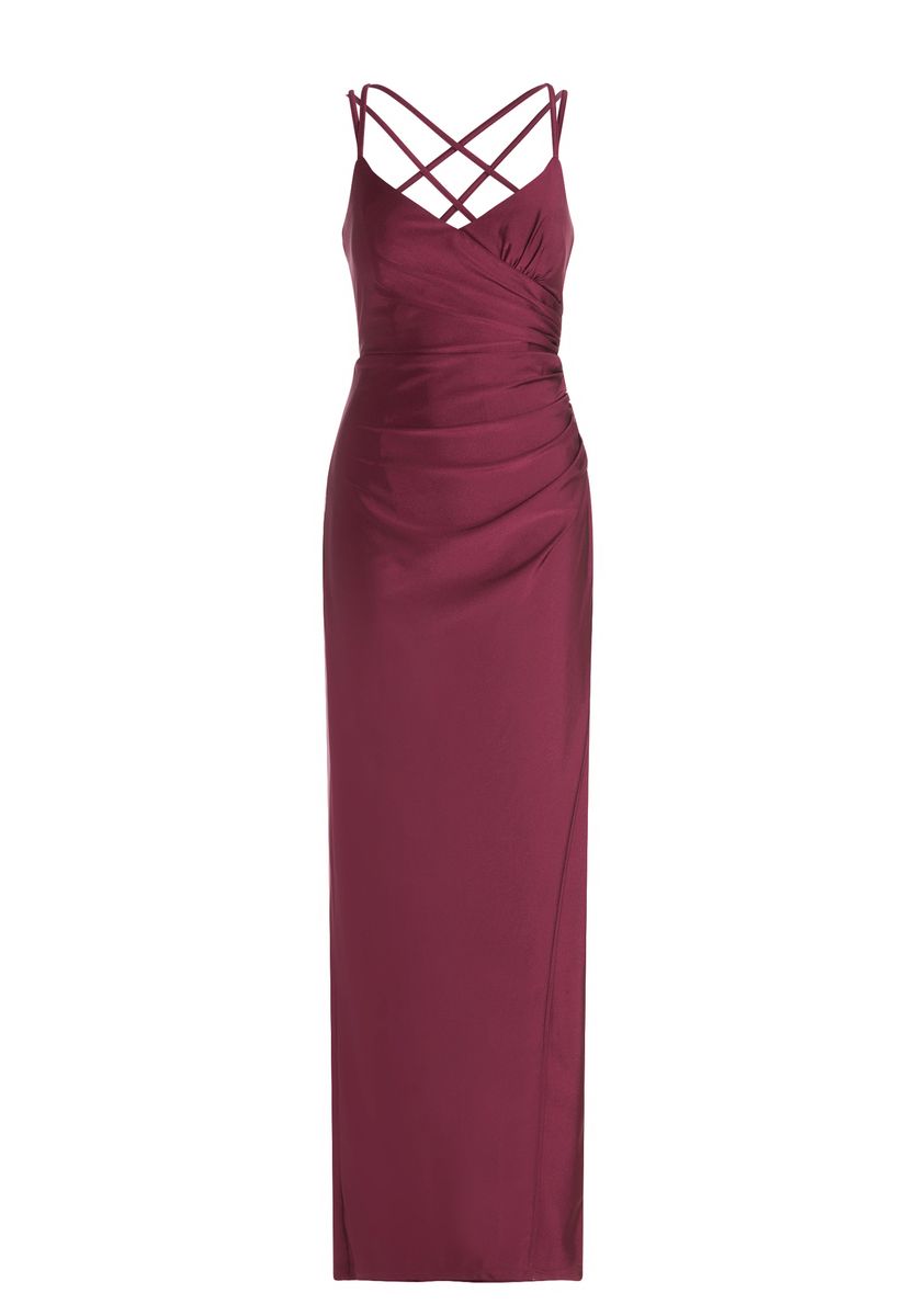 Vera Mont Abendkleid, figurbetont, für Damen, rot, 32