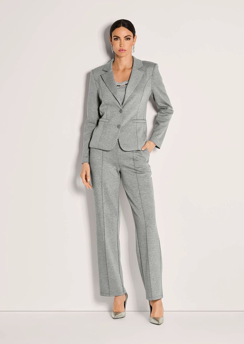 Taillierter Einreiher-Jersey-Blazer
