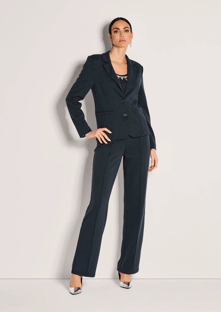 Taillierter Jersey-Blazer mit Reverskragen