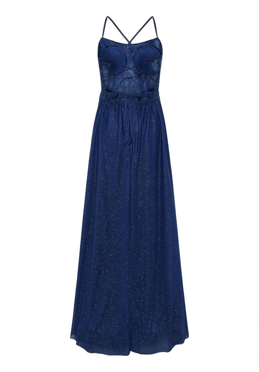 Elegantes ärmelloses Maxi-Abendkleid