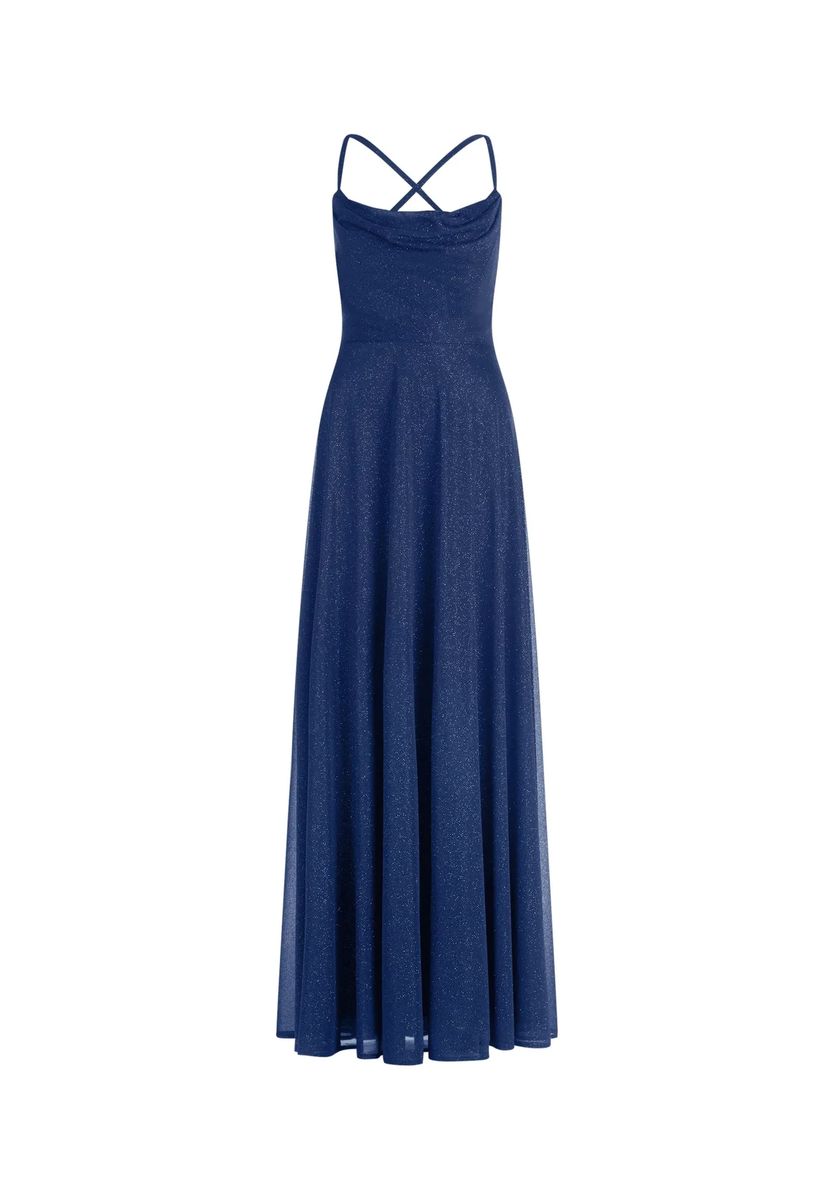 Elegantes, glitzerndes Maxikleid