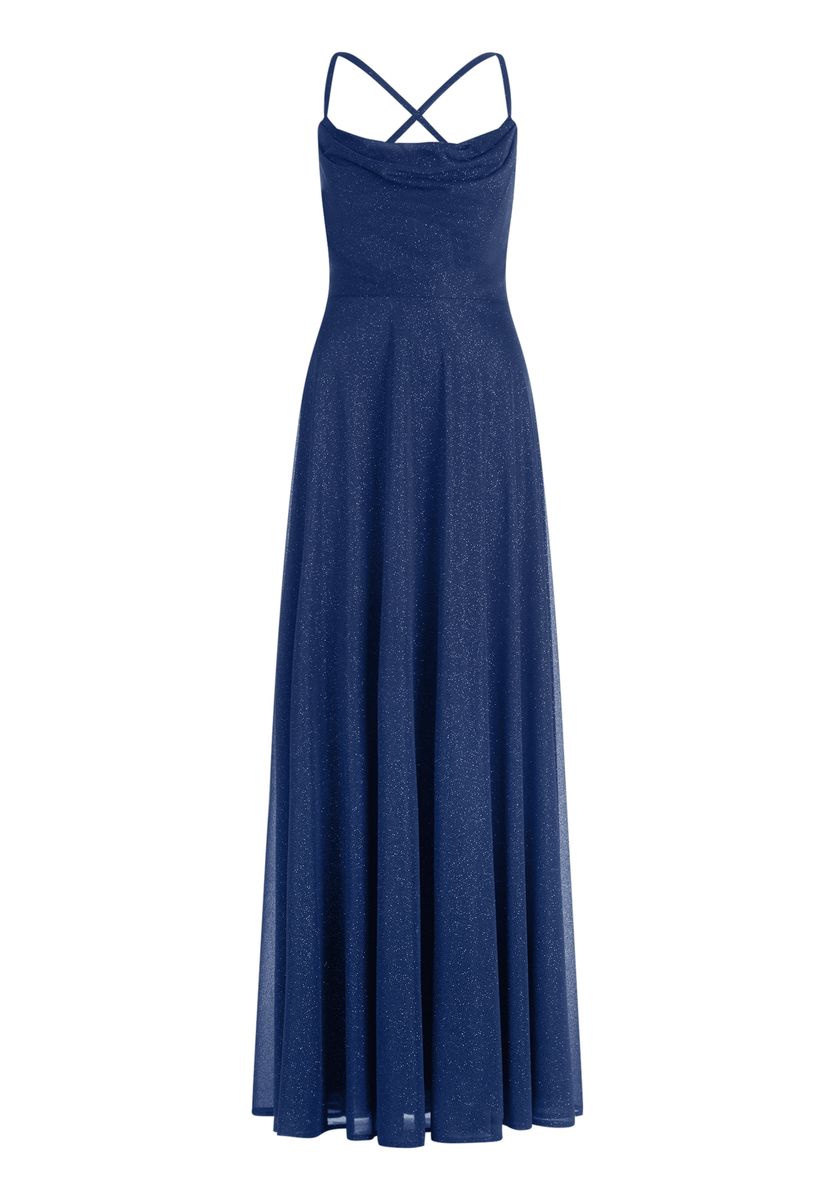 Elegantes, glitzerndes Maxikleid