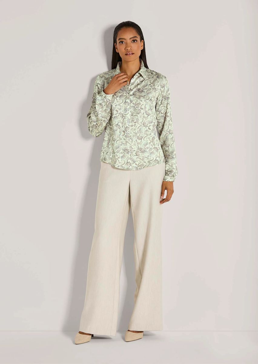 Elegante Paisley-Print Viskosebluse