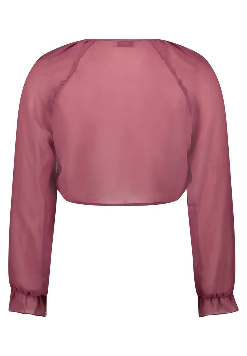 Eleganter, durchsichtiger Bolero Schulterjacke mit Ärmeln