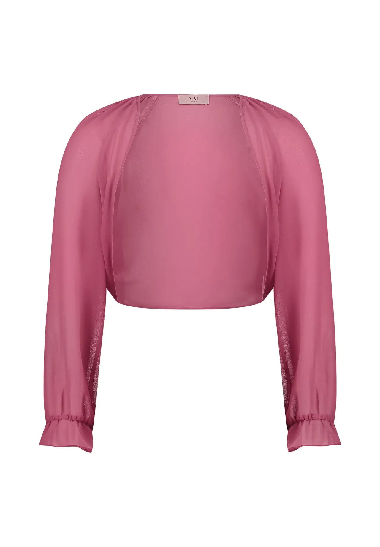 Eleganter, durchsichtiger Bolero Schulterjacke mit Ärmeln