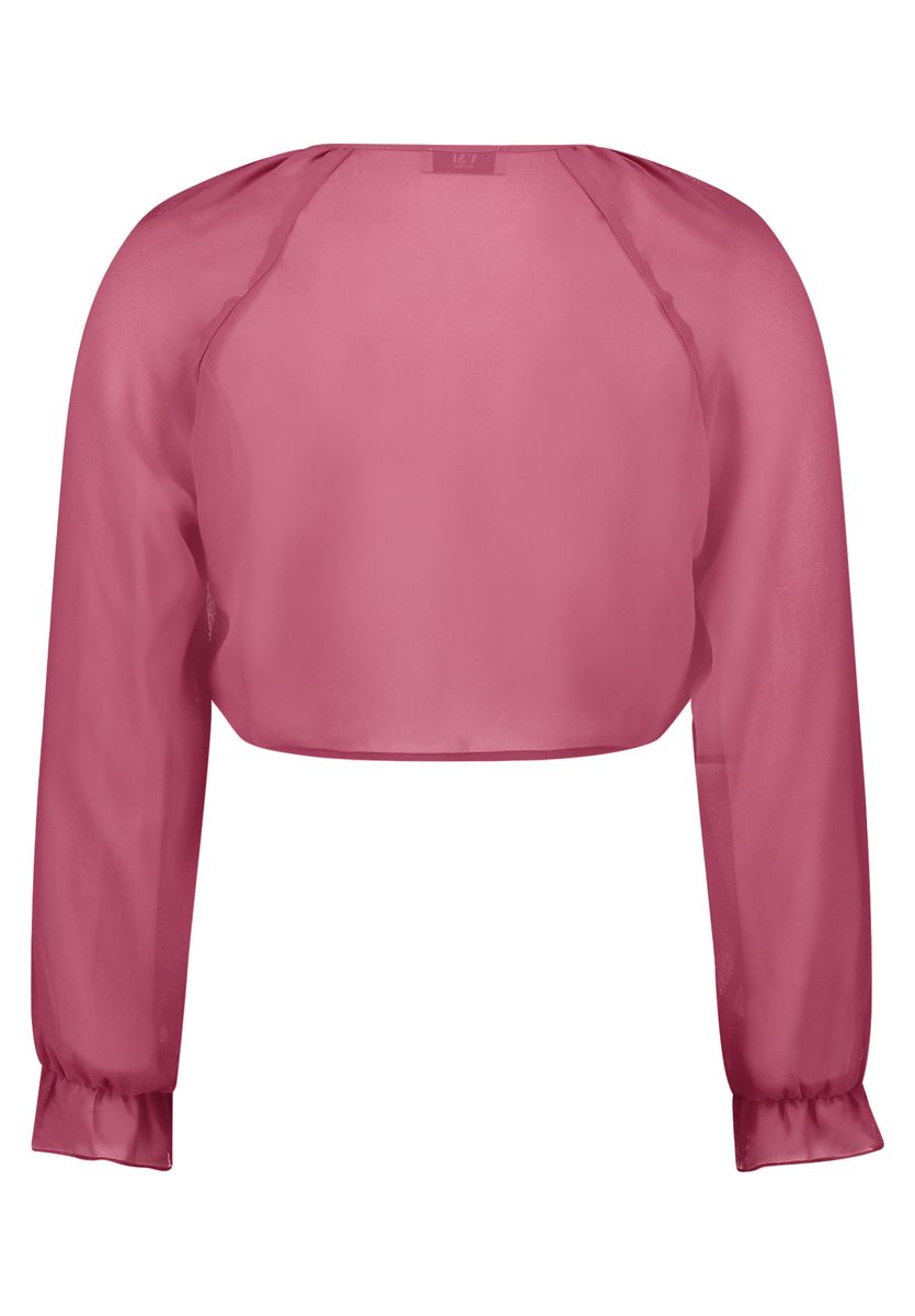 Eleganter, durchsichtiger Bolero Schulterjacke mit Ärmeln