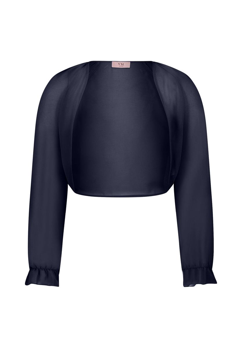 Elegante marineblaue Bolero-Schulterjacke