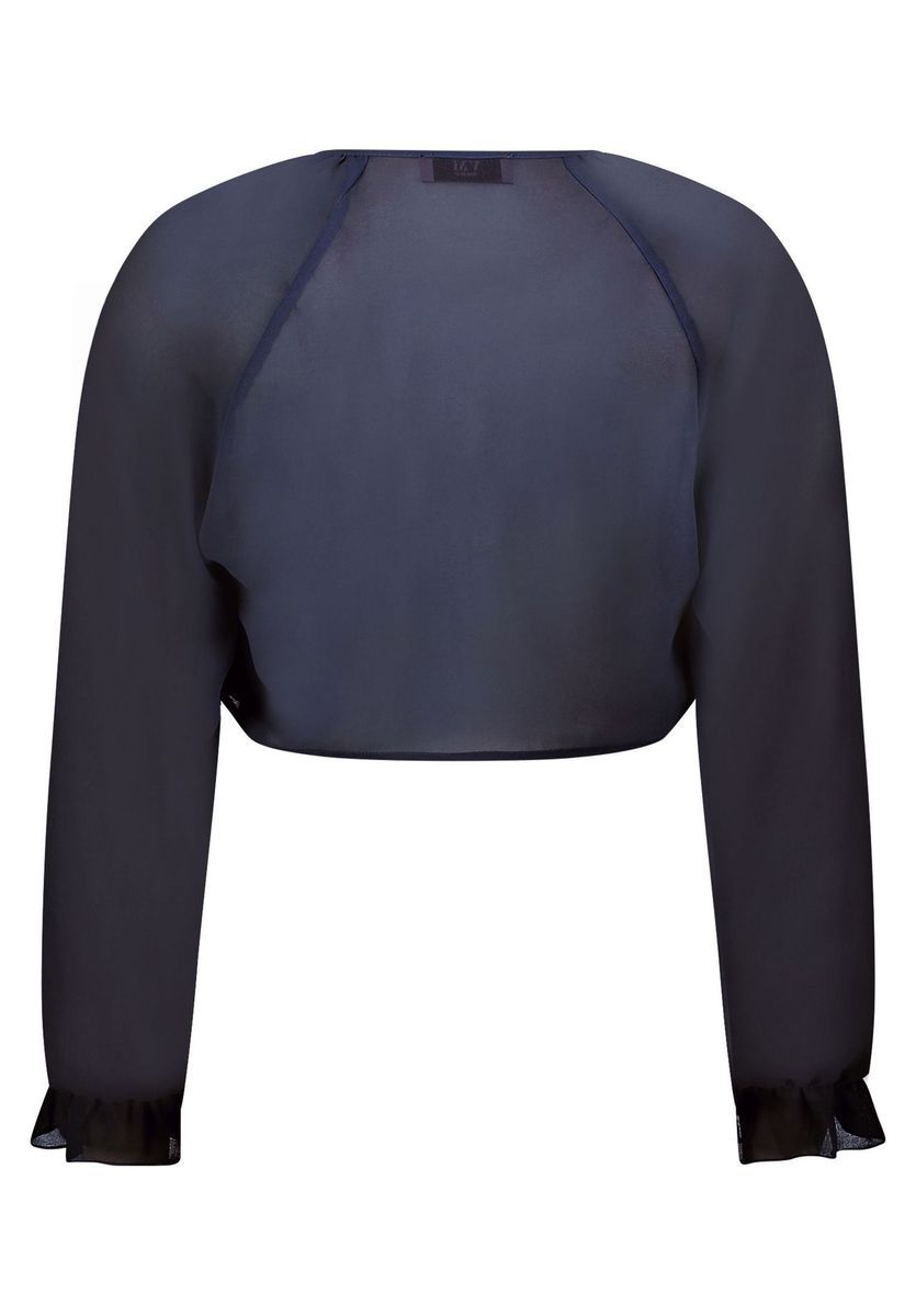 Elegante marineblaue Bolero-Schulterjacke