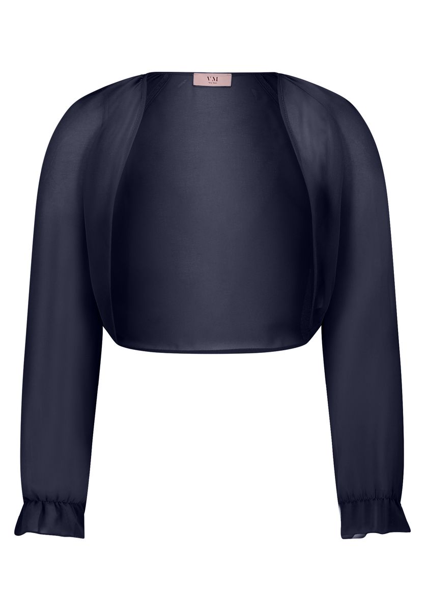 Elegante marineblaue Bolero-Schulterjacke