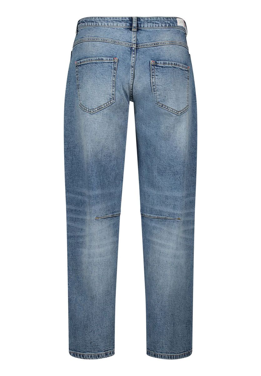 Jeans mit lockerem Schnitt und hoher Taille