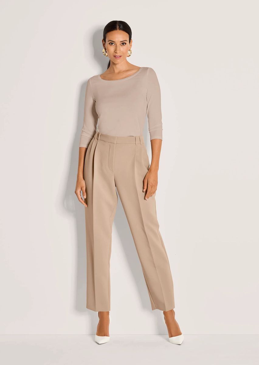 Elegante konische Bundfaltenhose