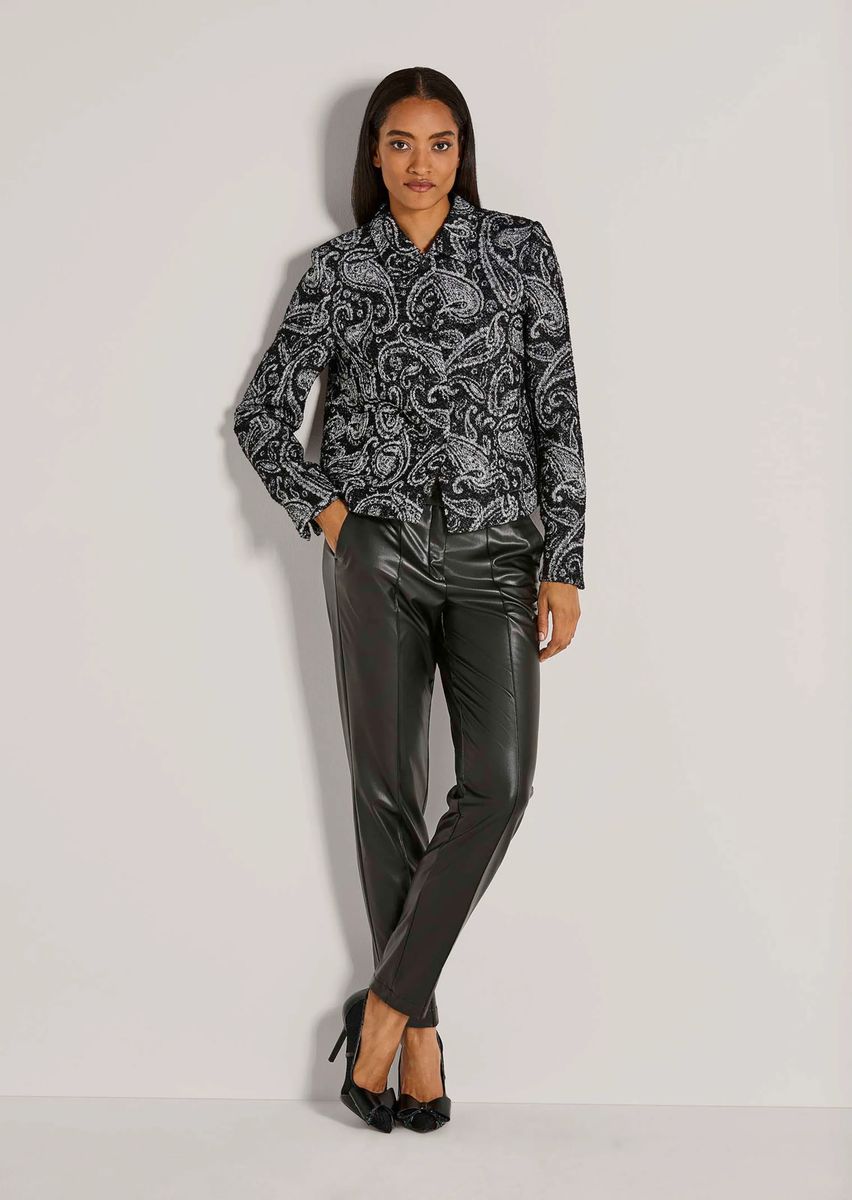 Kurzblazer mit Paisley-Muster