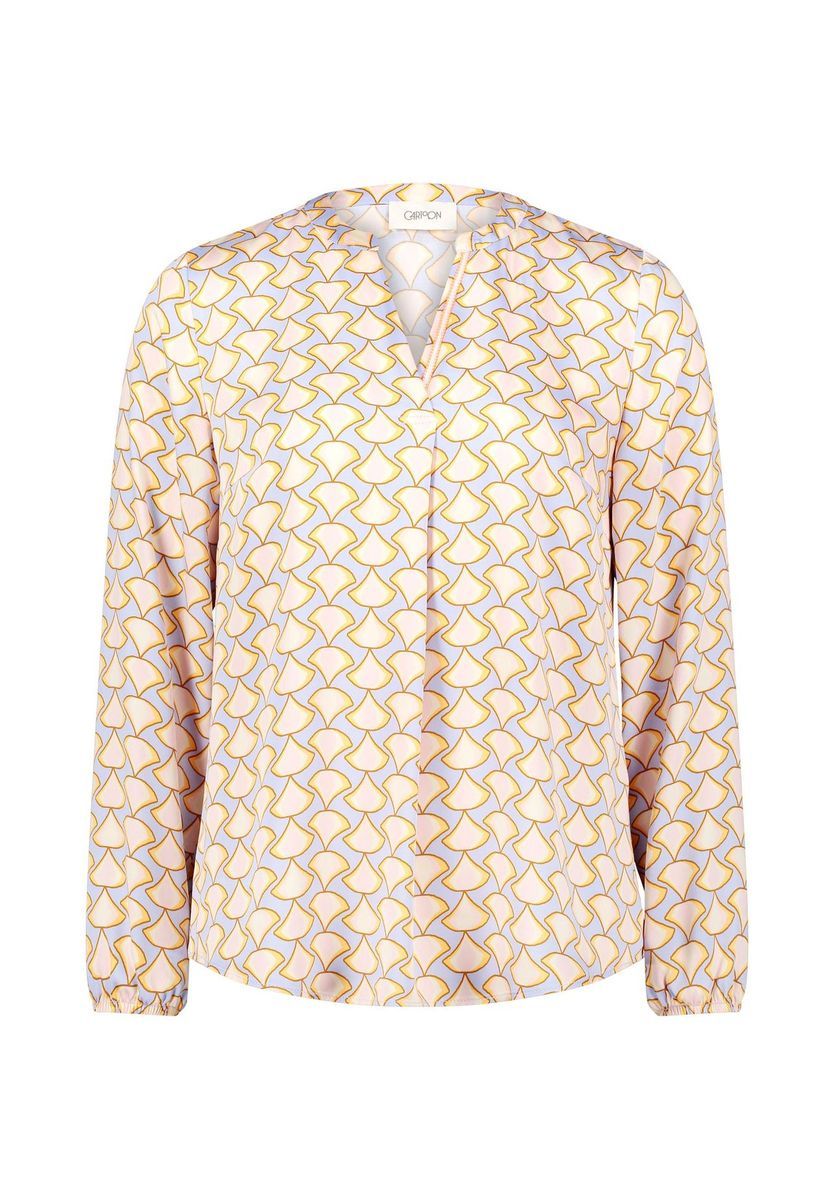 CARTOON Casual-Bluse mit Muster, blau, 34