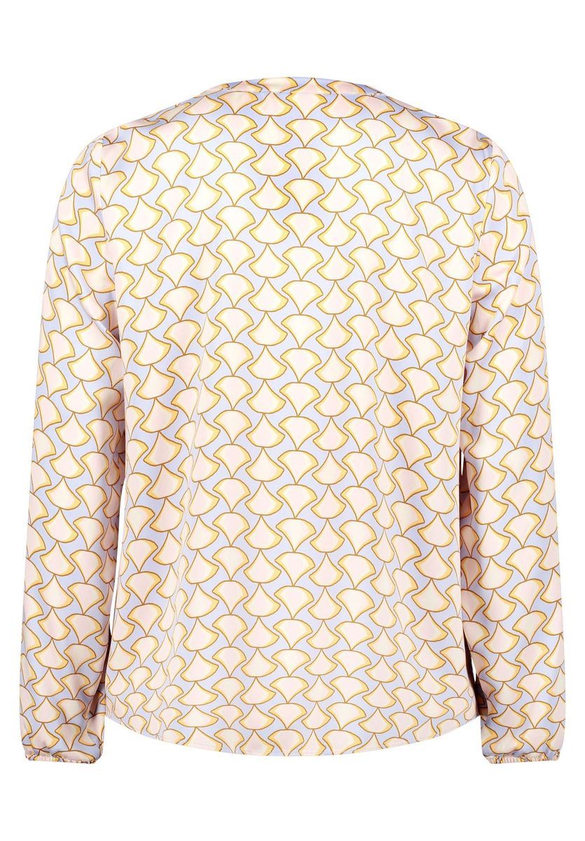 CARTOON Casual-Bluse mit Muster, blau, 34