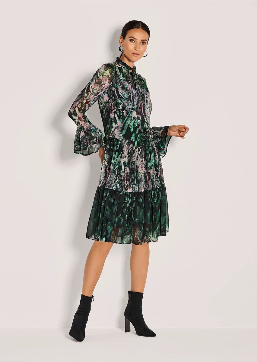Stufenkleid mit Fantasy-Print