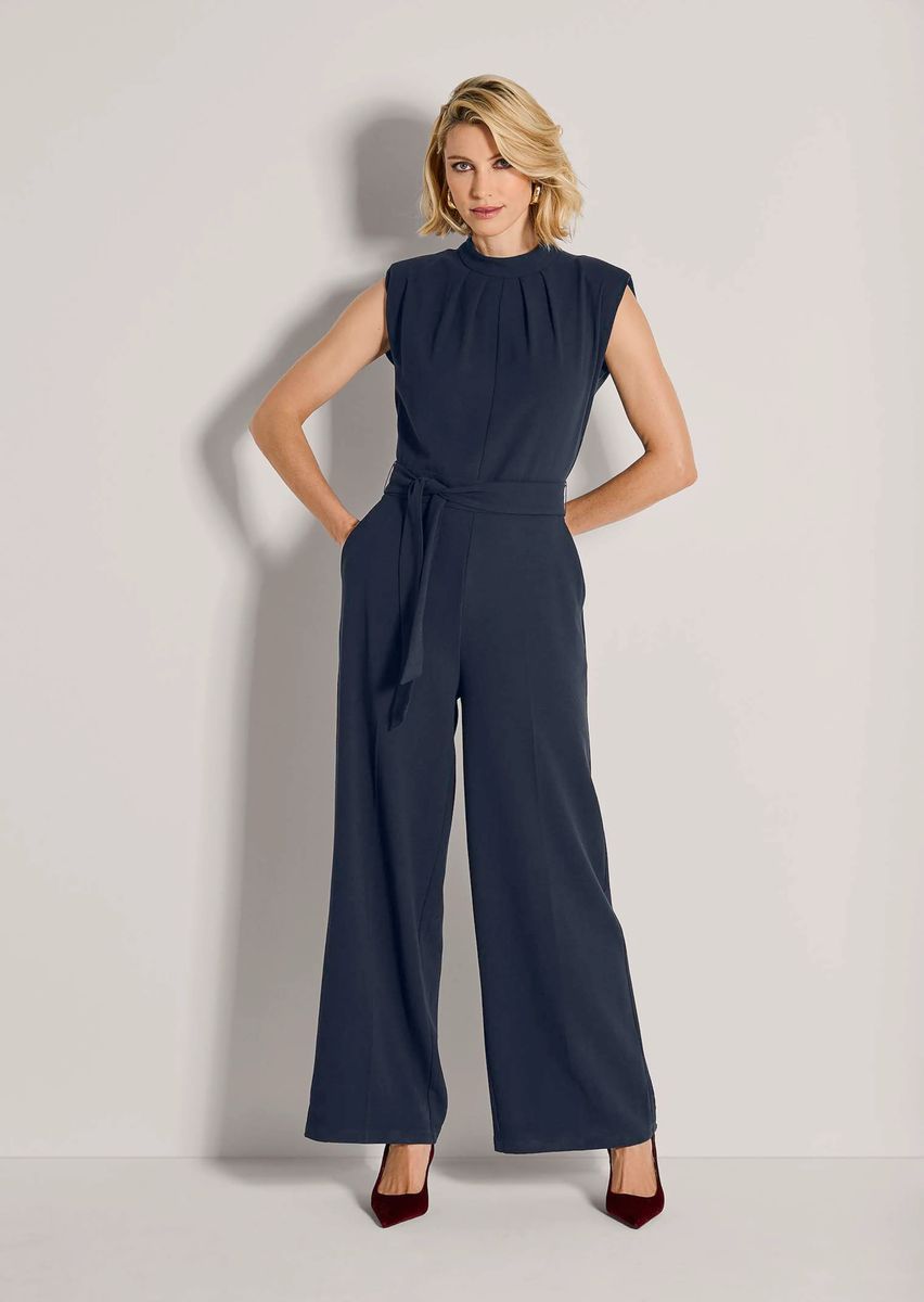 Ärmelloser Overall mit weitem Bein