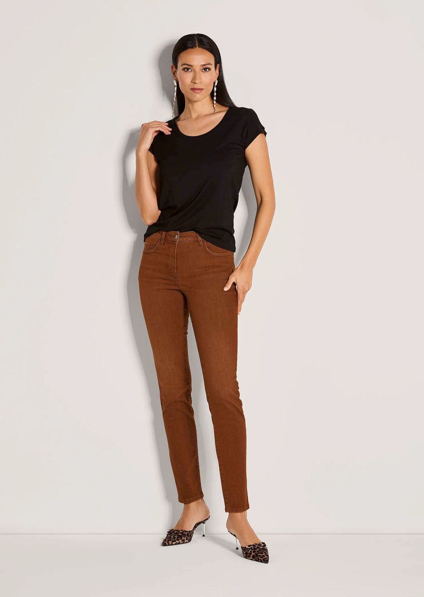 Schmal geschnittene Five-Pocket-Jeans