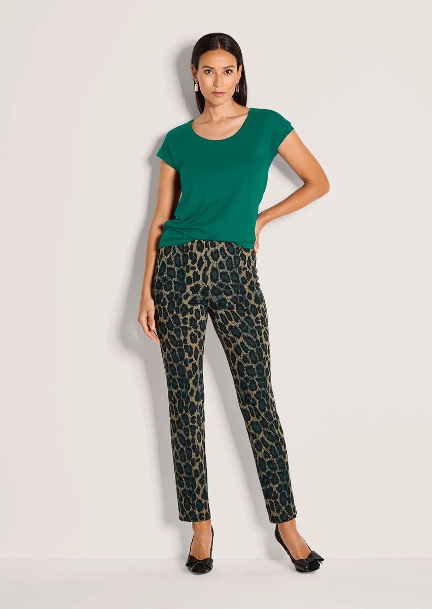 Leopard-Print Leggings mit Stretch