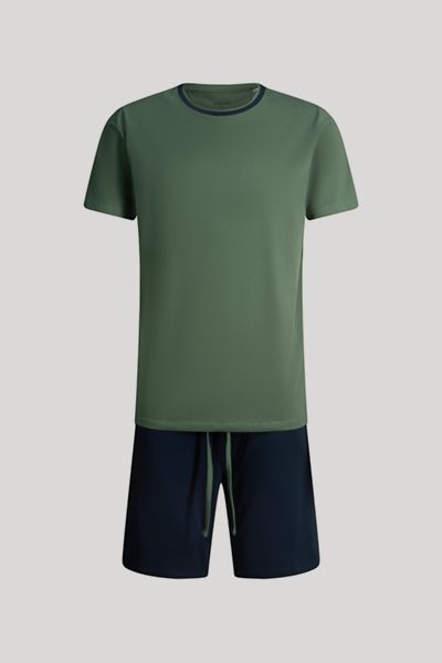 Zweiteiliges Pyjama-Set aus Stretch-Baumwolle