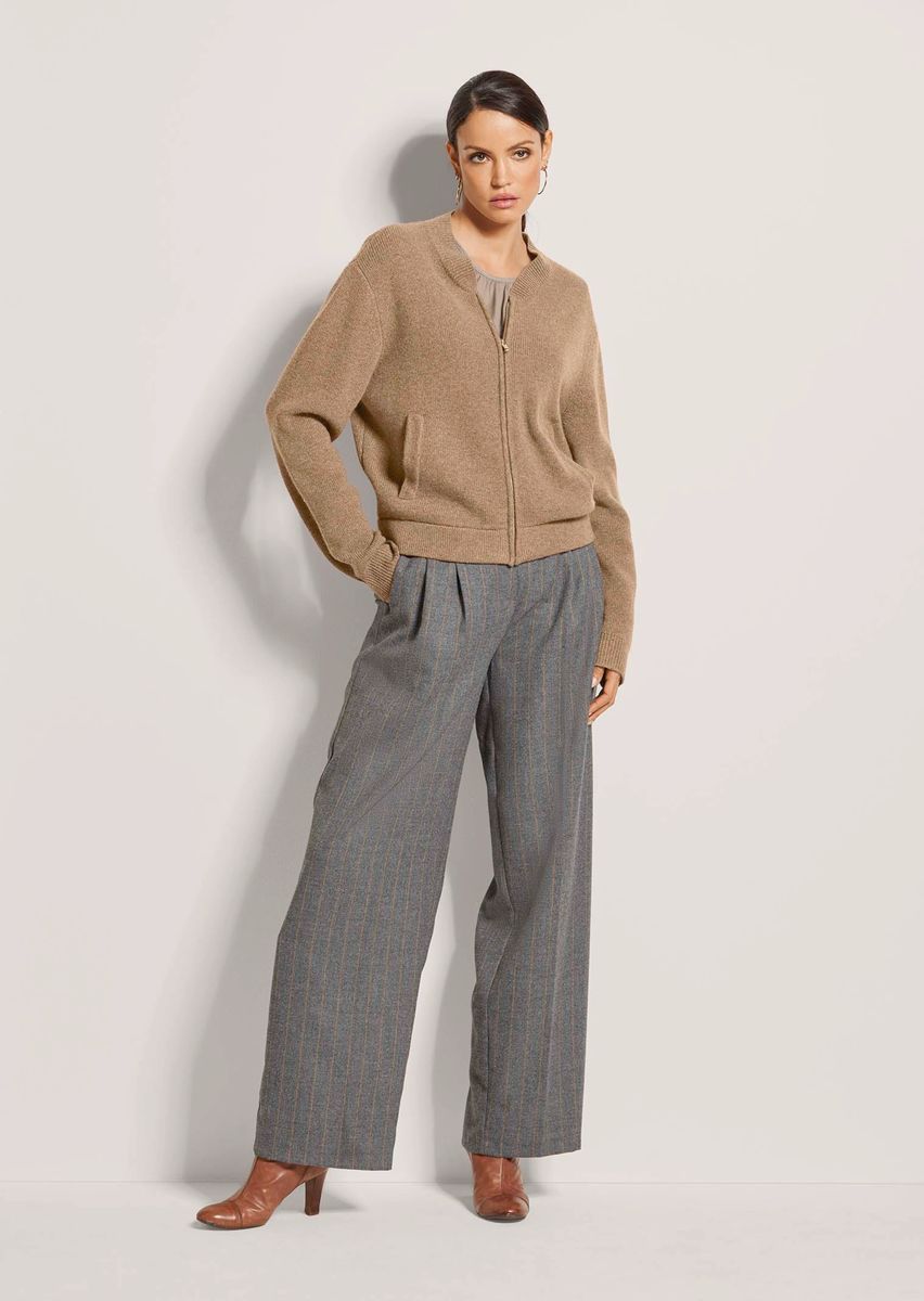 Sportiver weicher Strick-Blouson