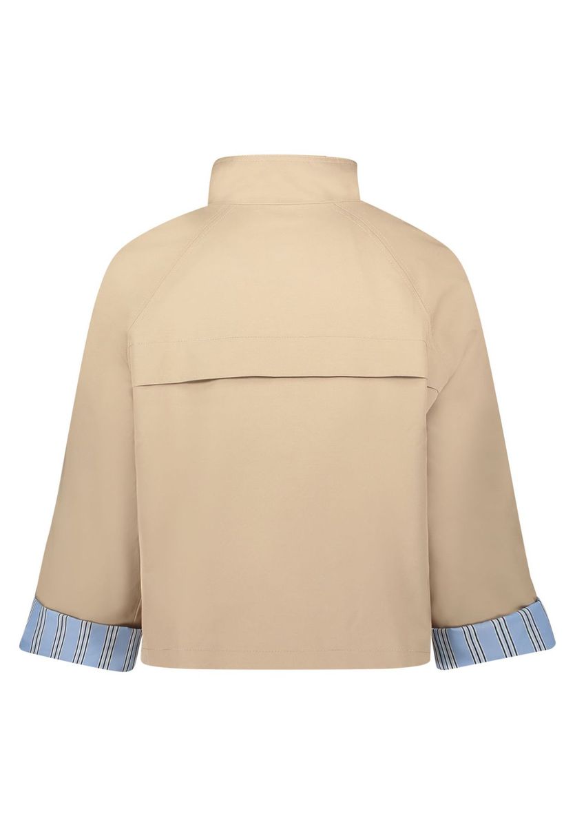 Lässige A-Linien Beige Jacke