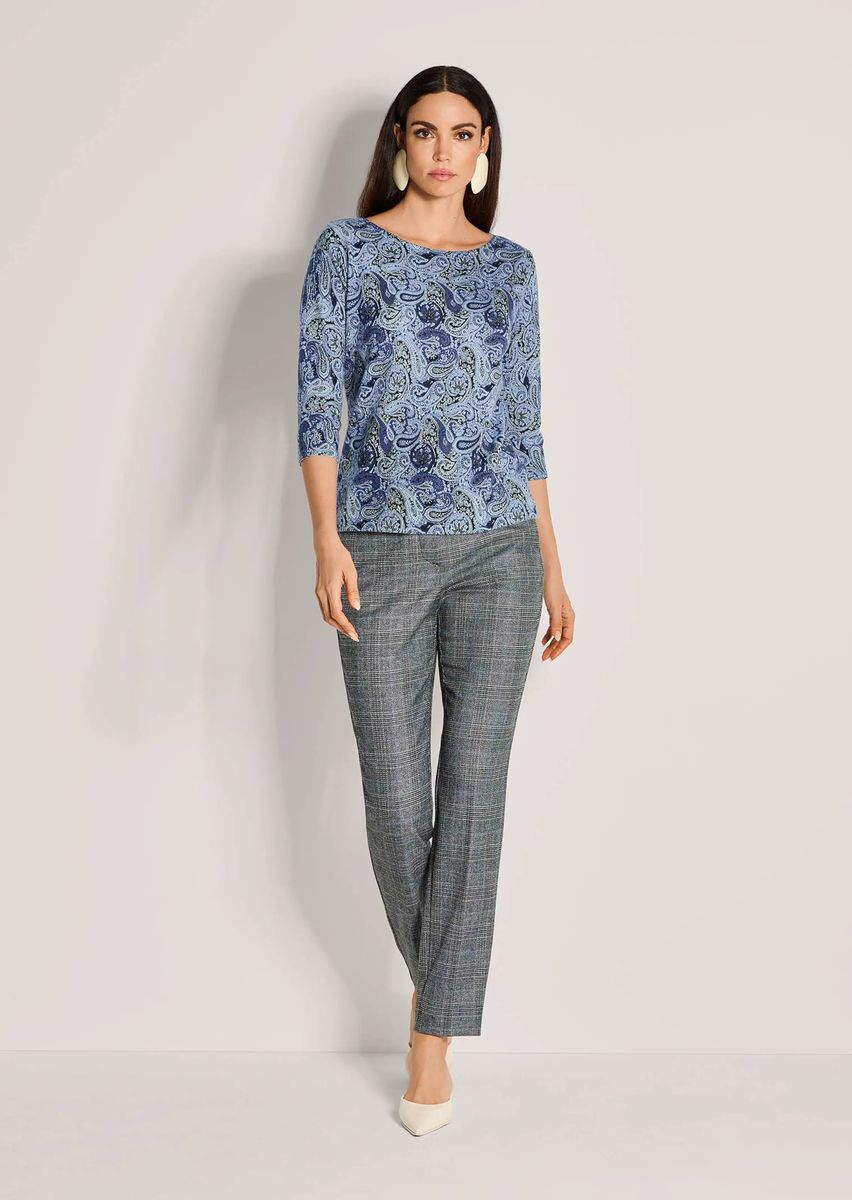 Kaschmirpullover mit Paisleymuster
